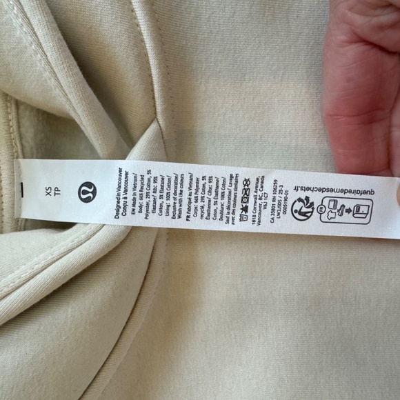 Men's Lululemon Big Cozy Oversized Pullover Hoodie Light Ivory NWT- Size XS - Picture 6 of 6